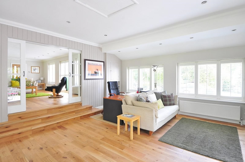 Underfloor heating can be installed under any kind of surface A room with wooden a floor